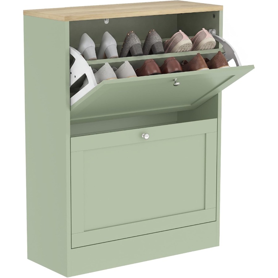 Shoe Rack Cabinet Narrow Entryway - خزانة تخزين أحذية للمدخل، رف أحذية
