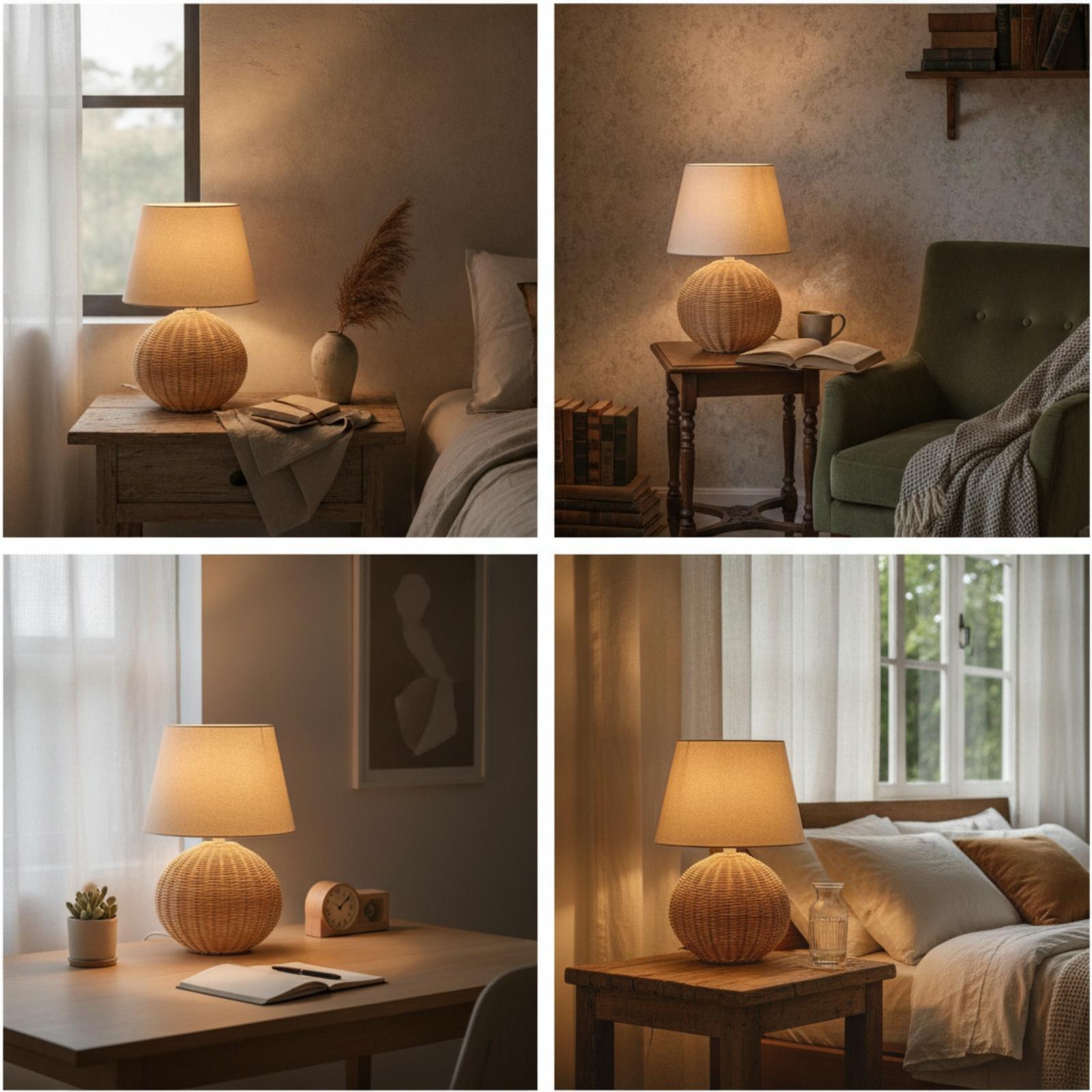 مصباح طاولة جانبي بقاعدة من ال - مراجعة Bedroom Furniture وسعره