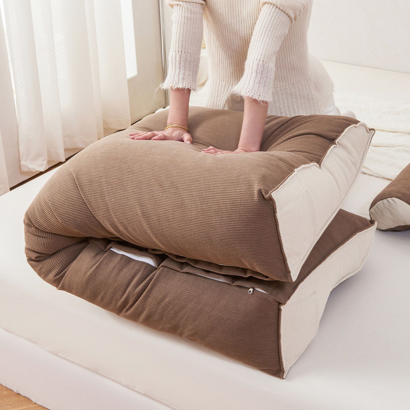 وسادة ظهر للسرير، مناسبة لغرفة - مراجعة Headboard Cushion Backrest Tatami وسعره